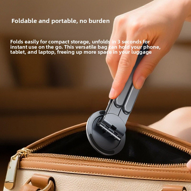 Aluminum Alloy Portable 3-in-1 Foldable Magnetic Stand for Tablets Phones and Laptops