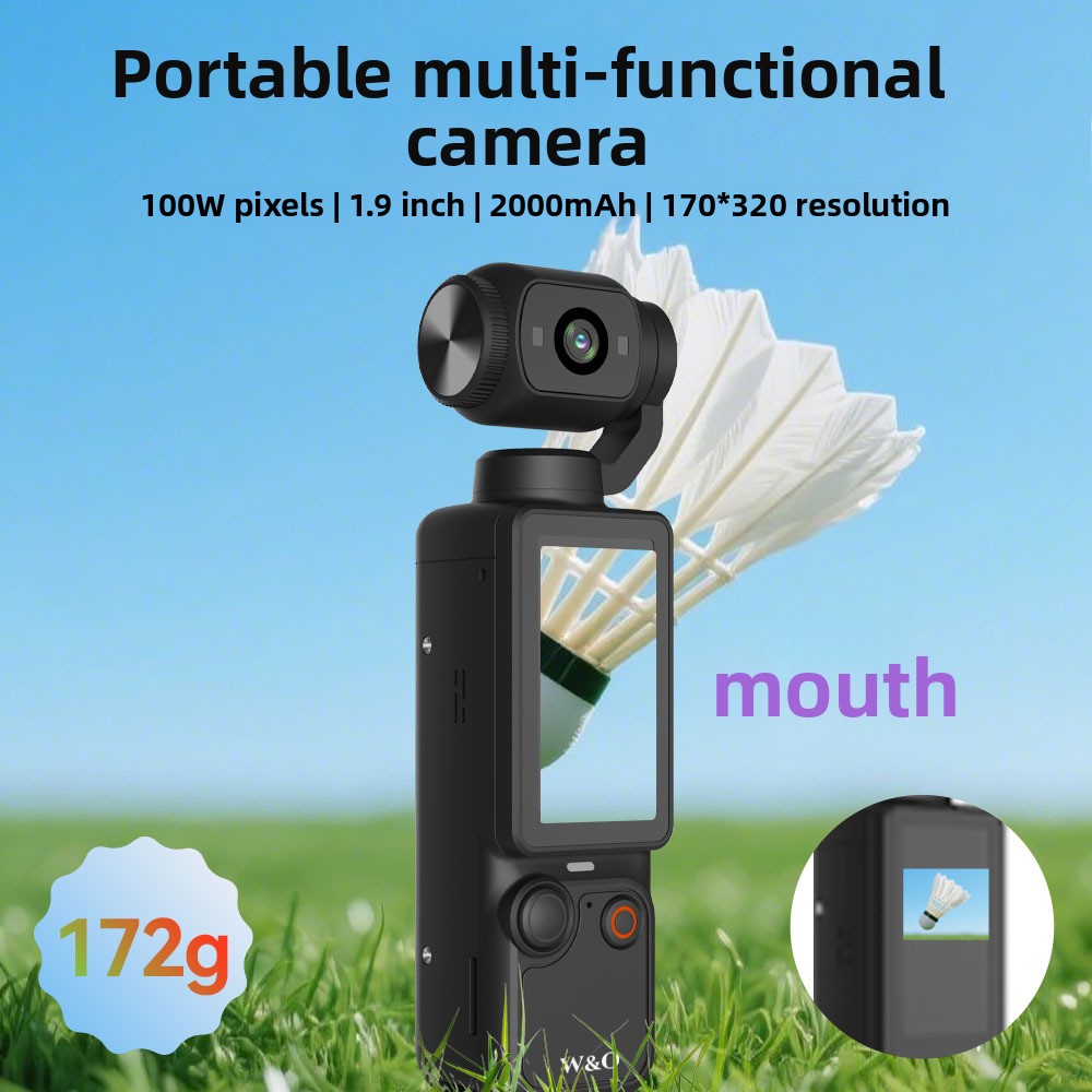 Q7 1080P Pocket Action Camera with 180� Rotation and Anti-shake