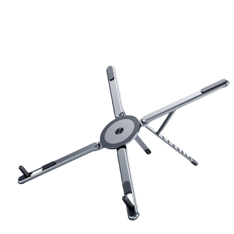 Aluminum Alloy Portable 3-in-1 Foldable Magnetic Stand for Tablets Phones and Laptops