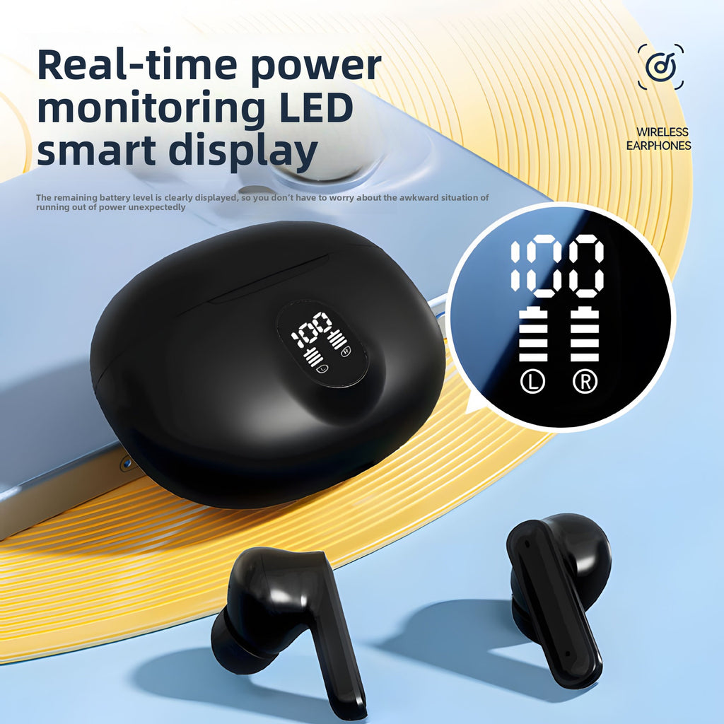 Digital Display Bluetooth 5.4 In-Ear Stereo Earbuds