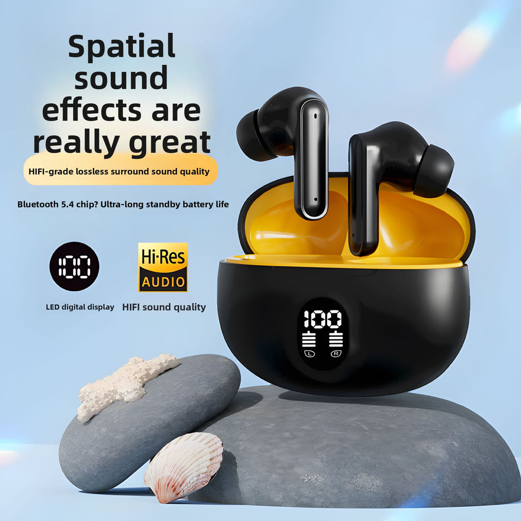 Digital Display Bluetooth 5.4 In-Ear Stereo Earbuds